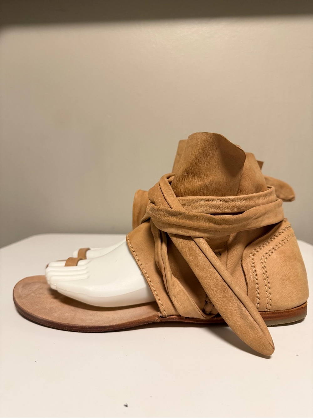 Free People Brown Leather Delaney Gladiator Sandals Shoes Womens EU 41 US 9.5-10